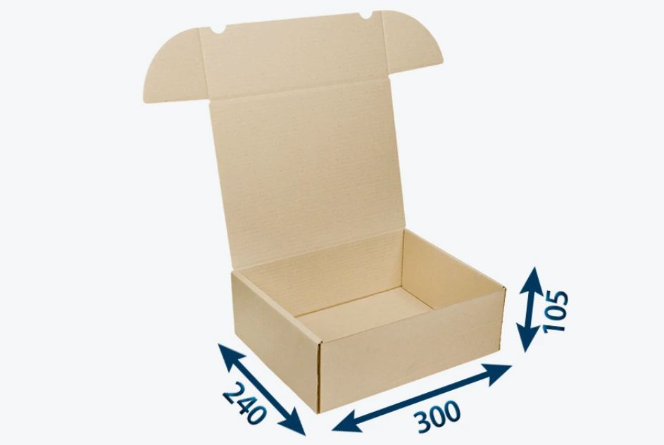 Krabice poštovní hnědá 300x240x105 3VVL